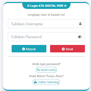Register PGRI Barito Utara - Persatuan Guru Republik Indonesia Cabang Barito Utara